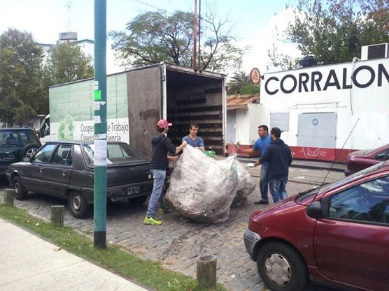 El material reciclado se destina a una cooperativa.